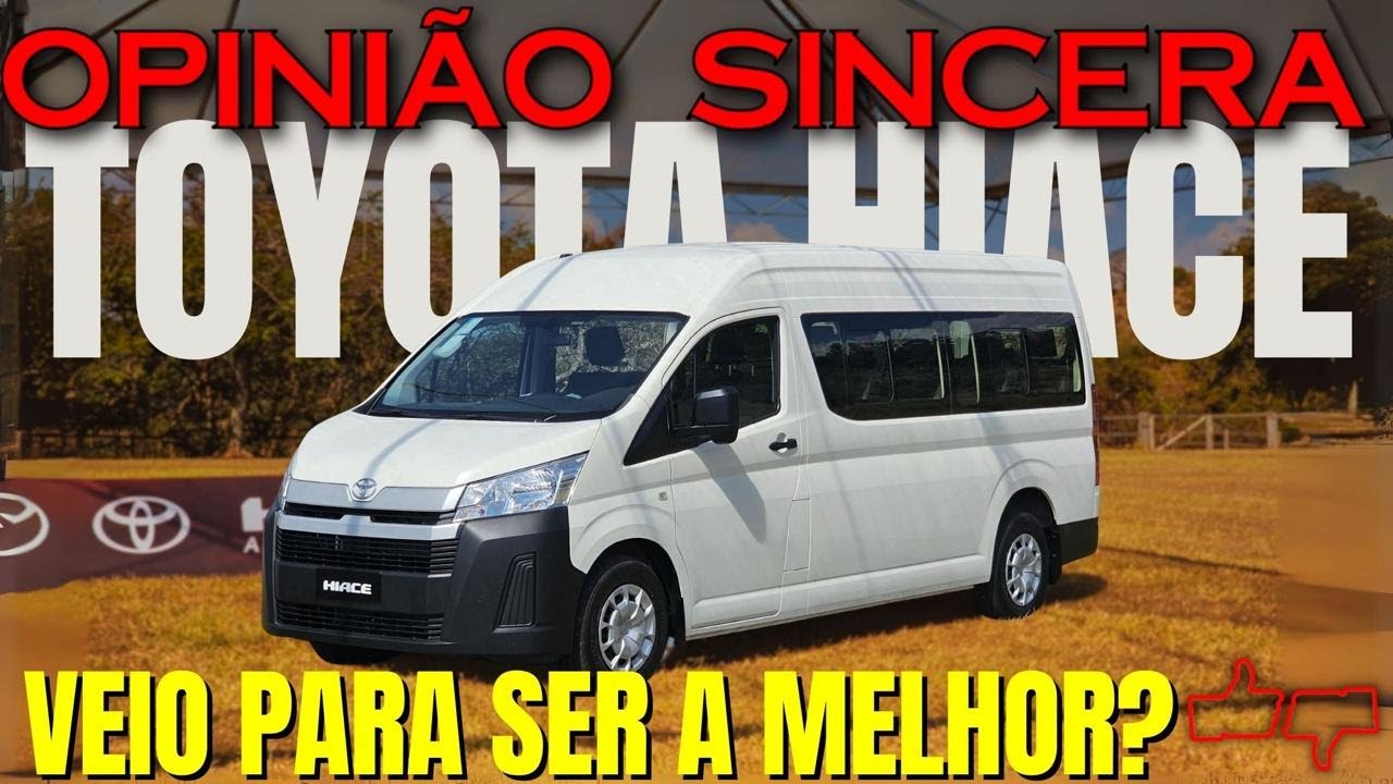 Toyota HIACE - A melhor do mercado? Van para 16 passageiros, motor de Hilux e 10 anos de garantia!