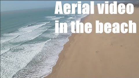 Aerial video in the Beach using the Rc Funcub