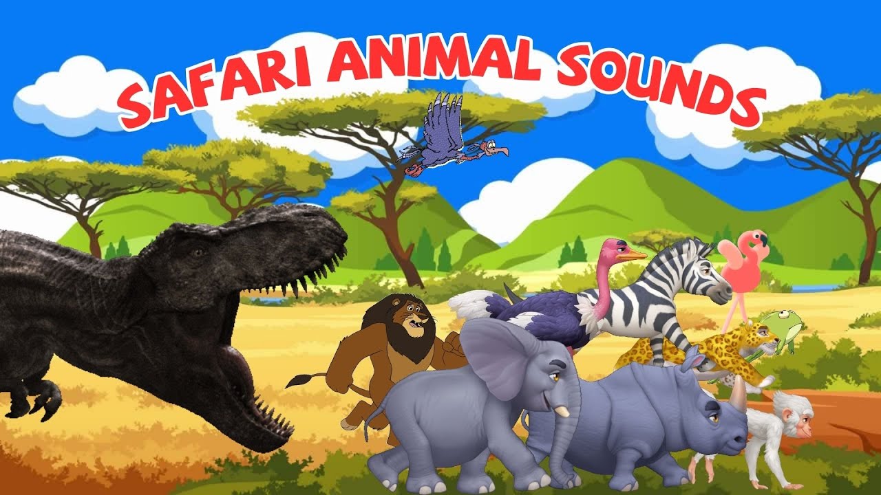 Песня «Звуки животных из сафари» N23T10 | Песня «Звуки животных» для детей | Детское образователь...