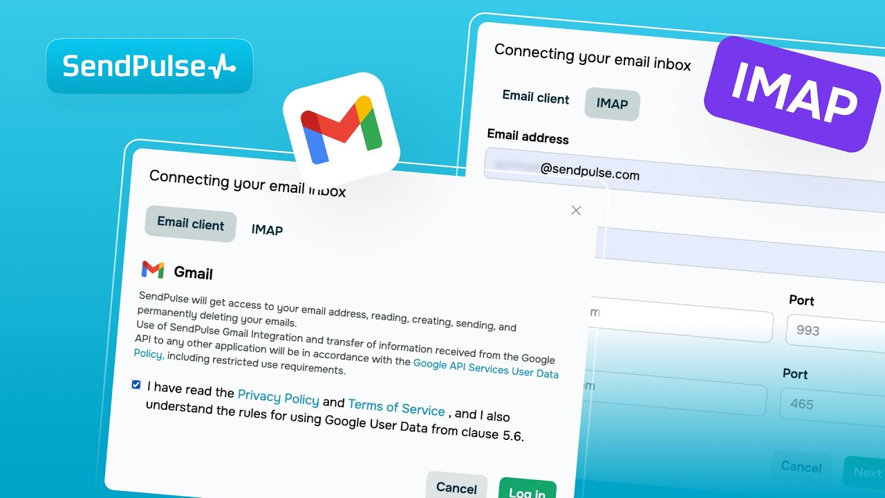 Як підключити поштову скриньку Gmail до SendPulse CRM