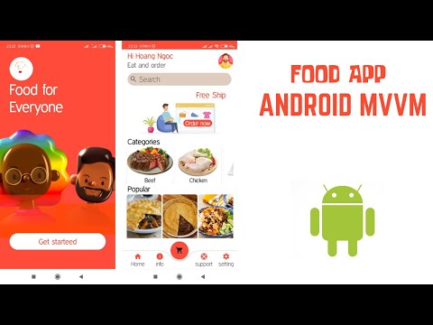 Video Android MVVM-Food app- Bài 2: Thiết kế giao diện màn... - youtube