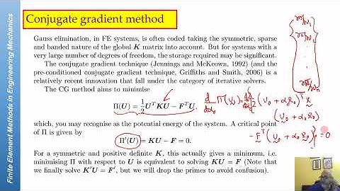 Iterative techniques: Conjugate Gradient