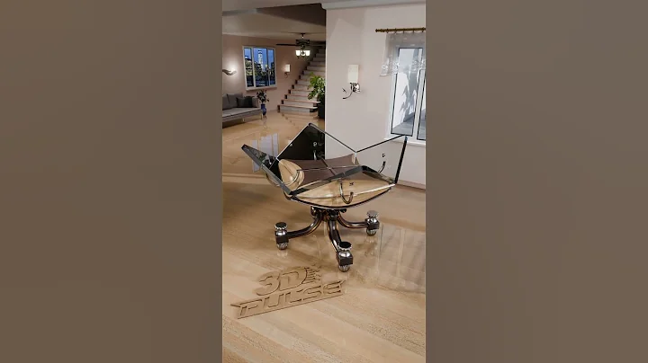 Glass Table Transforms from Round to Square | Sleek Convertible Furniture Design