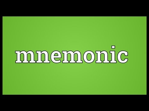 Mnemonic Meaning