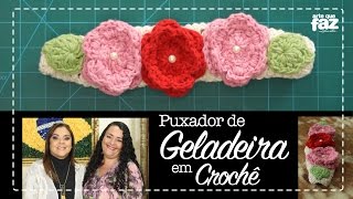 Puxador de Geladeira em Crochê – Flor Lili