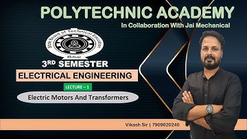 || ELECTRIC MOTORS AND TRANSFORMERS ||3RD SEMESTER ELECTRICAL ENGINEERING ||  BY VIKASH SIR ||