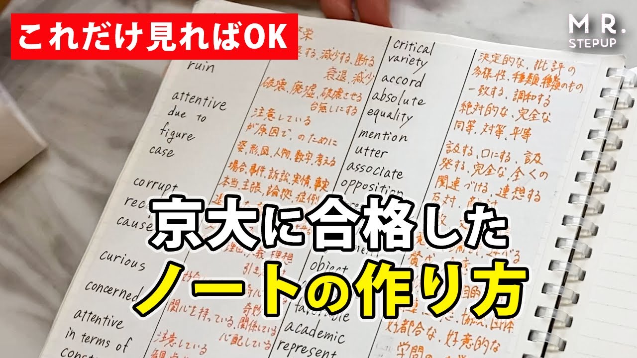 衝撃】京都大学に合格した受験生の勉強法をみせます - YouTube