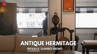 Watch This Incredible Makeover Of A Hdb Resale Jumbo Flat Into An 'antique Hermitage.'