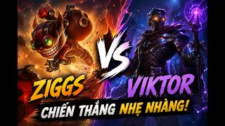 Ziggs Vs Viktor chiến thắng nhẹ nhàng #Ziggs #LeagueOfLegends #LOL #ZiggsGameplay #MidLane #LMHT