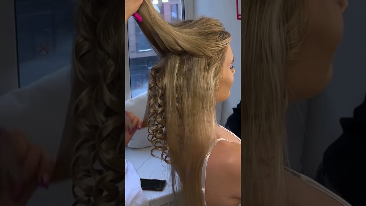 Самая популярная прическа объемные локоны на плойку 19 мм