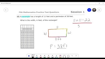 FSA Math Practice Test Session 1 #12