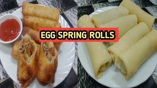 Chicken Spring Egg Rolls with Homemade liquid dough sheets- vegetable chicken spring Rolls Recipe