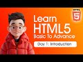 What is HTML5 | Introduction of HTML5 | Learn HTML5 Day 1
