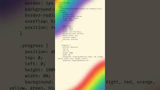 learn HTML, css, Javascript, easy way 3. Animated Progress Bar with pride month color