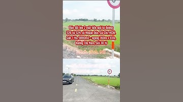 Bán đất lớn 2 mặt tiền tại xã Nhuận Đức, huyện Củ Chi, HCM. Gần 1 Ha, 9880m2. 160 x 61m. Giá 30 tỷ