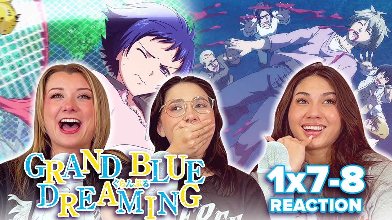 КАКОЙ 🐓 БЛОК! 🤣 Grand Blue Dreaming - 1x7 и 1x8 - Парные / Мужские коктейли