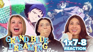 картинка: КАКОЙ 🐓 БЛОК! 🤣 Grand Blue Dreaming - 1x7 и 1x8 - Парные / Мужские коктейли