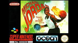 Его Воздушество в собственной игре на SNES - Michael Jordan's: Chaos in the wind