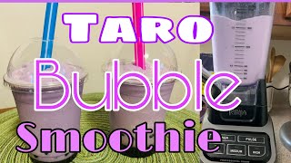 How to make Taro Bubble Smoothie/BOBA