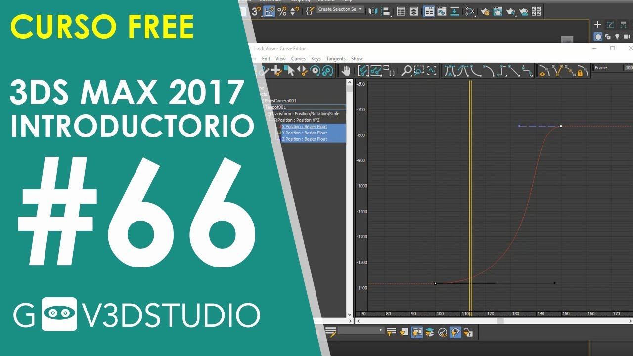 Aprende 3ds Max 2017 desde Cero 66 Dope Sheet y Editor de Curvas - YouTube