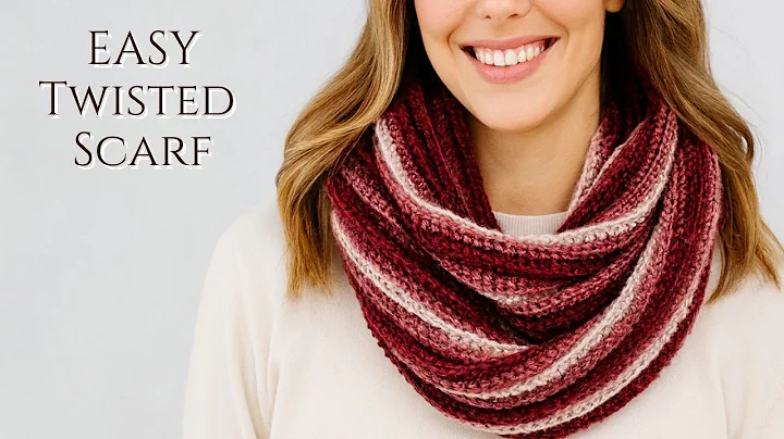 How to Crochet a Twisted Tube Scarf | Easy Infinity Scarf Tutorial for Beginners