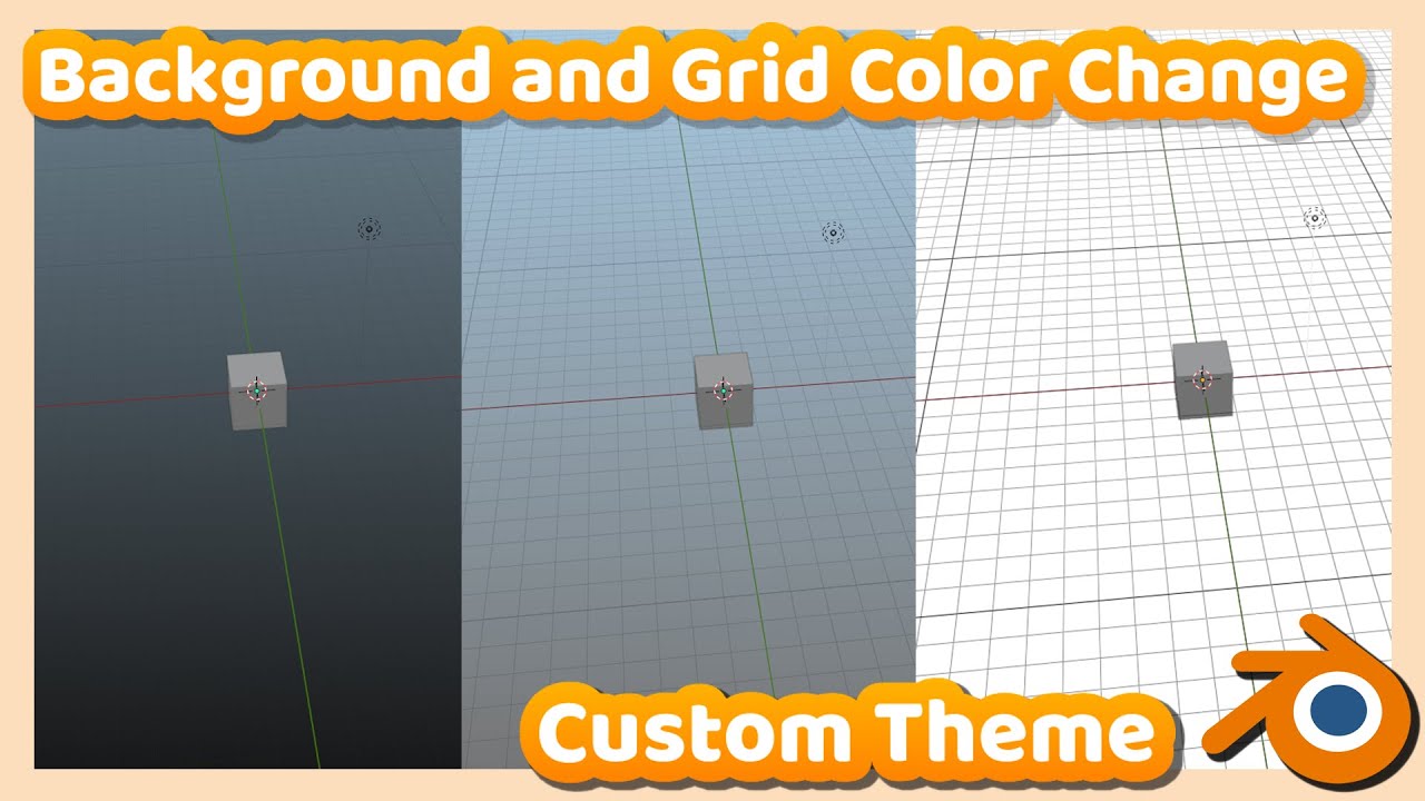 jorden Deqenereret bekvemmelighed Blender Tutorial : How to Change Background and Grid Color on Blender 2.9 (  Custom Theme ) - YouTube