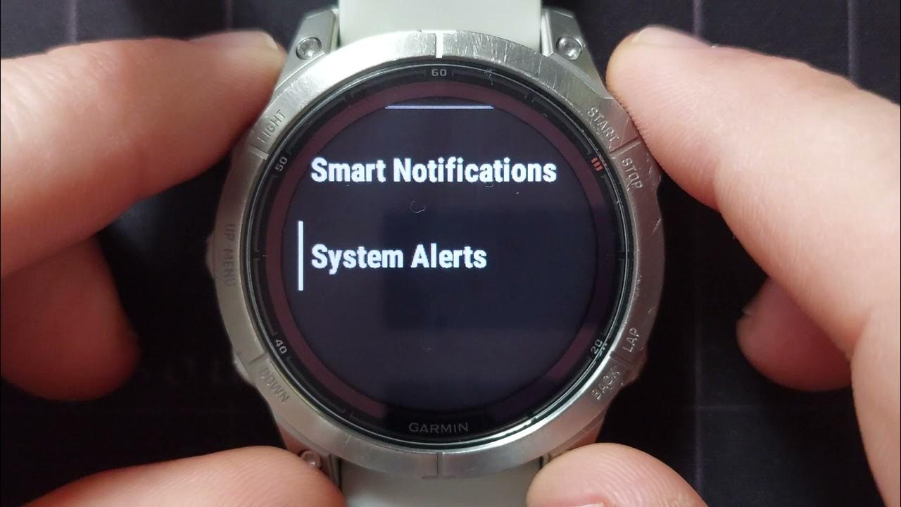 Garmin Fenix 7 Pro Tutorial 15. Notifications and Alerts settings