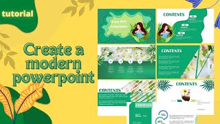 Tutorial/Create a modern powerpoint/Spring Presentation