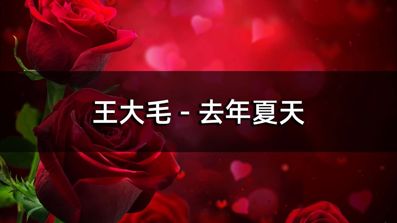 王大毛 - 去年夏天 | Wang Damao - Last Summer with lyrics - YouTube