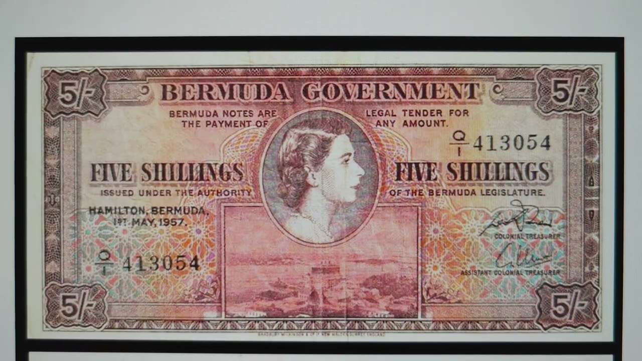 5 шиллингов 1957 года Бермуды. Памятная, радость для нумизматов!
