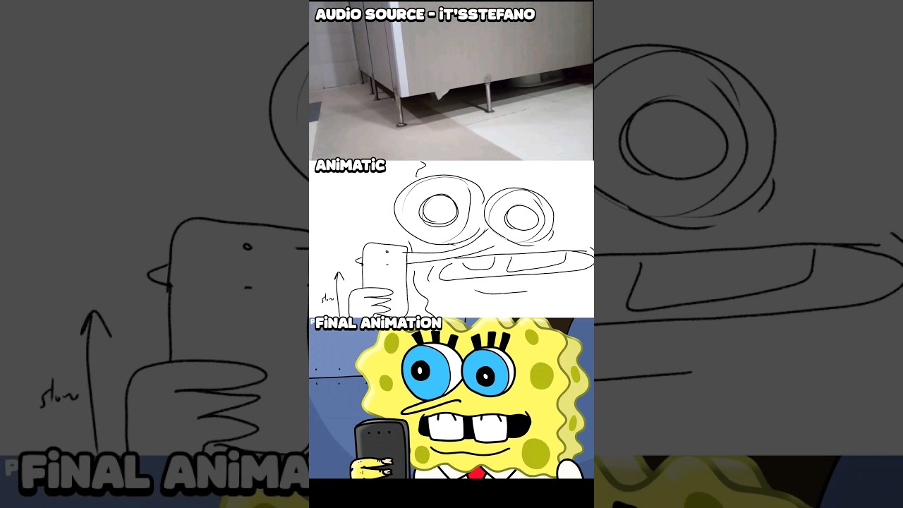 #animation process | Spongebob Pranks Squidward original meme vs animated