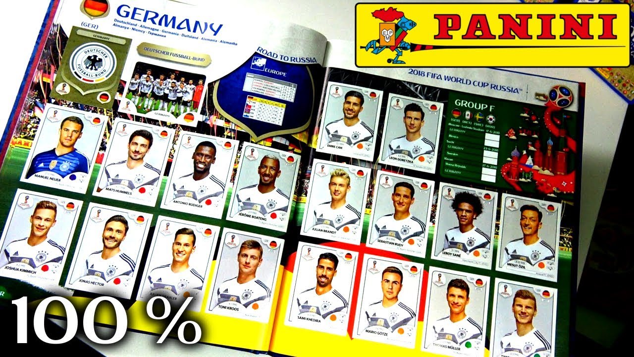 Alle Mannschaftsaufstellungen Sticker-Set Sticker Panini WM Russia 2018 