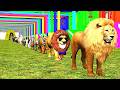 Paint Animals Gorilla Cow Lion Elephant Dinosaurs Dragons and T-Rex Fountain Crossing Animal Cartoon