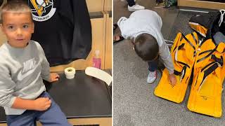 Penguins Pranked: 6-Year-Old's Epic Hockey Locker Room Heist