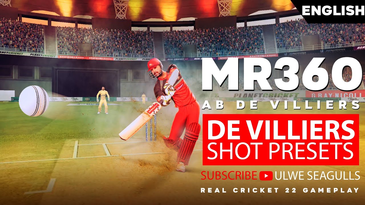 MR 360 | AB De Villiers Shot Preset in #realcricket22 #rc22 # ...