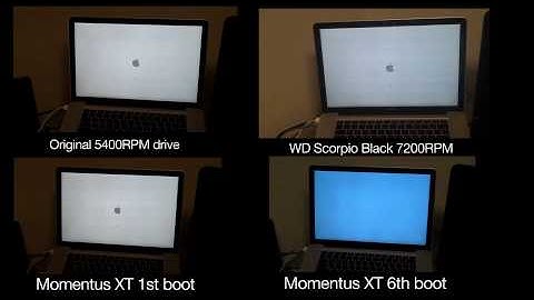 Seagate Momentus XT - boot up comparison