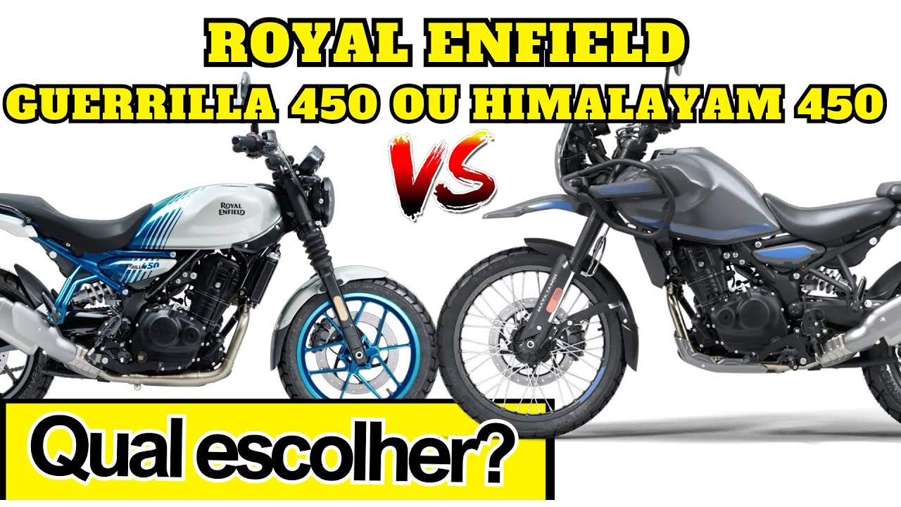 Himalayan 450 ou Guerrilla 450? Descubra qual Royal Enfield é a melhor pra você!