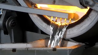 Amazing Cast Aluminum Process Using Sand Mold, Fast Melting Metal Casting Technology Working