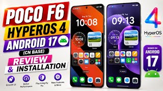 HyperOS 4 Android 17 on POCO F6 🔥 Full Review & Installation  screenshot 1