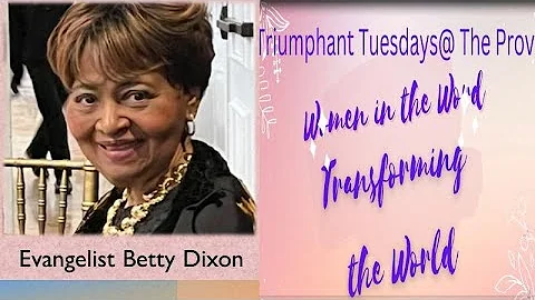Bible Study with Evangelist Betty Dixon.
