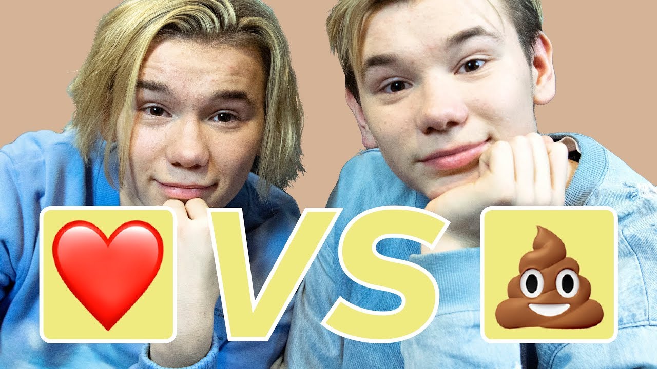 Marcus & Martinus: Ihastukset, fanit, megamokat, kiusaaminen... | Emojibattle 💩 vs ❤️