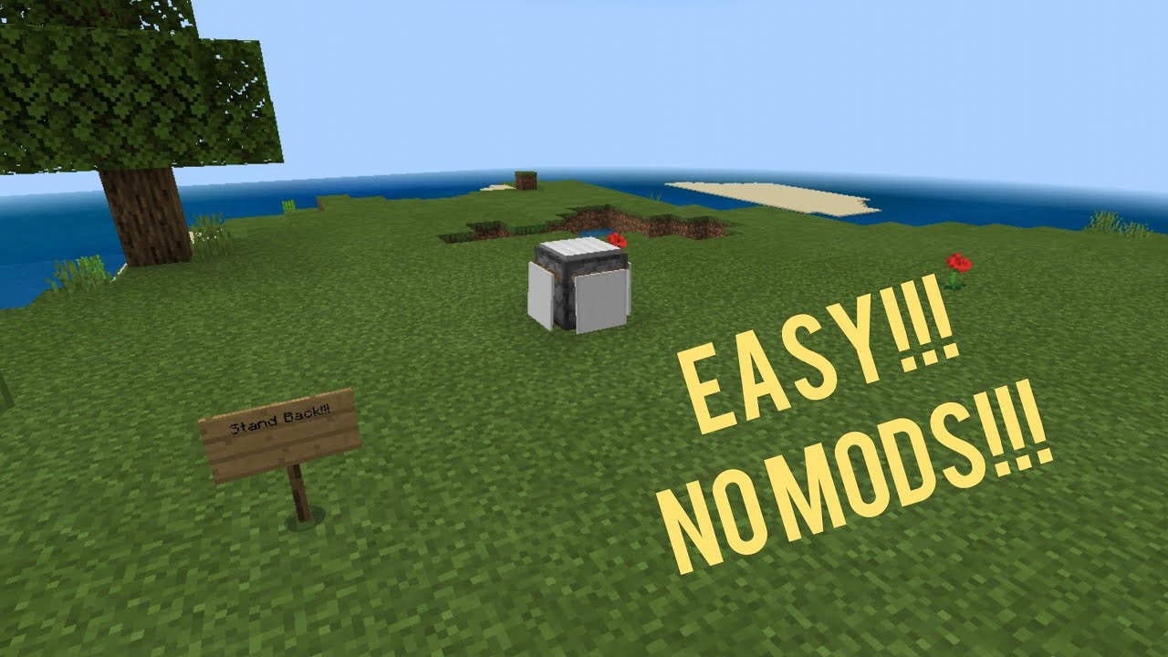 How to make a working Nuclear In minecraft {easy, no mods} - YouTube