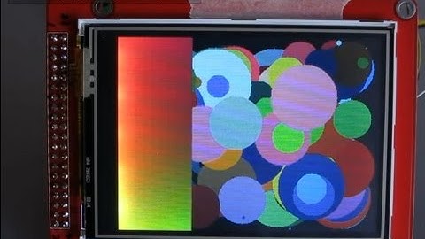 aitendoの3.2インチTFT液晶の動作デモ