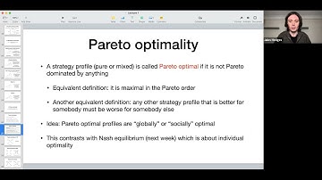 CS825 lecture 1.5 - Pareto optimality