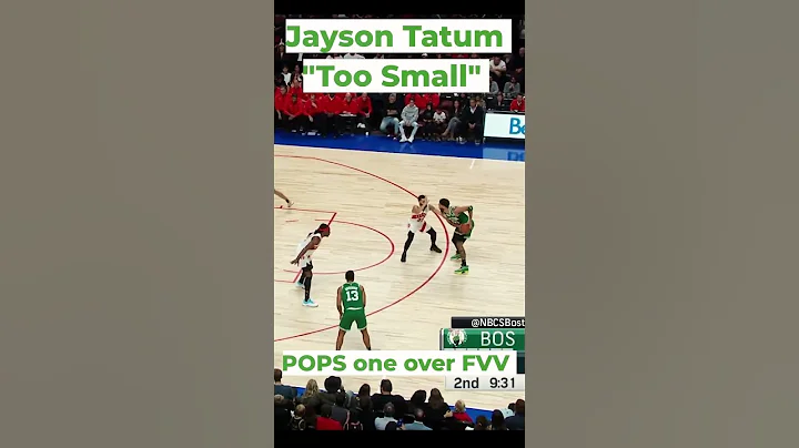 Jayson Tatum "TOO SMALL" three over Fred VanVleet