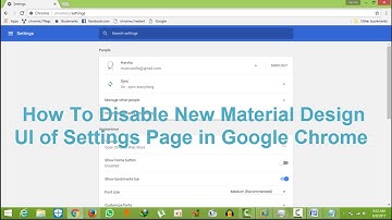 How To Disable New Material Design UI of Settings Page in Google Chrome