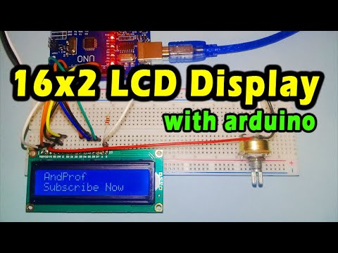 how to use 16x2 lcd display with arduino | arduino project with code ...