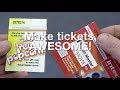 ColorCut TM480 Ticket Master cuts &amp; perforates events tickets