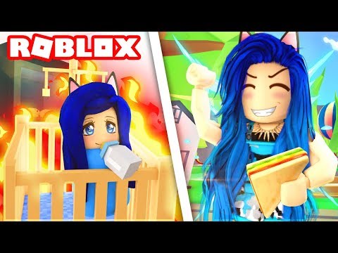 I Turn Into A Baby Growing Up In Roblox Youtube