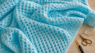 A Blanket in 1 Day!👌 You've Never Seen Such an Easy Crochet Pattern! Perfect for Beginners